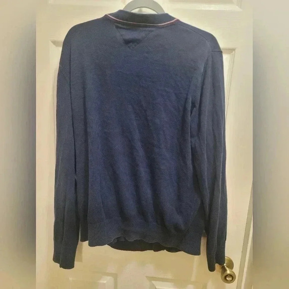 Vintage Tommy Hilfiger Cardigan Mens Size Large 90s retro vintage cardigan over - Picture 5 of 7